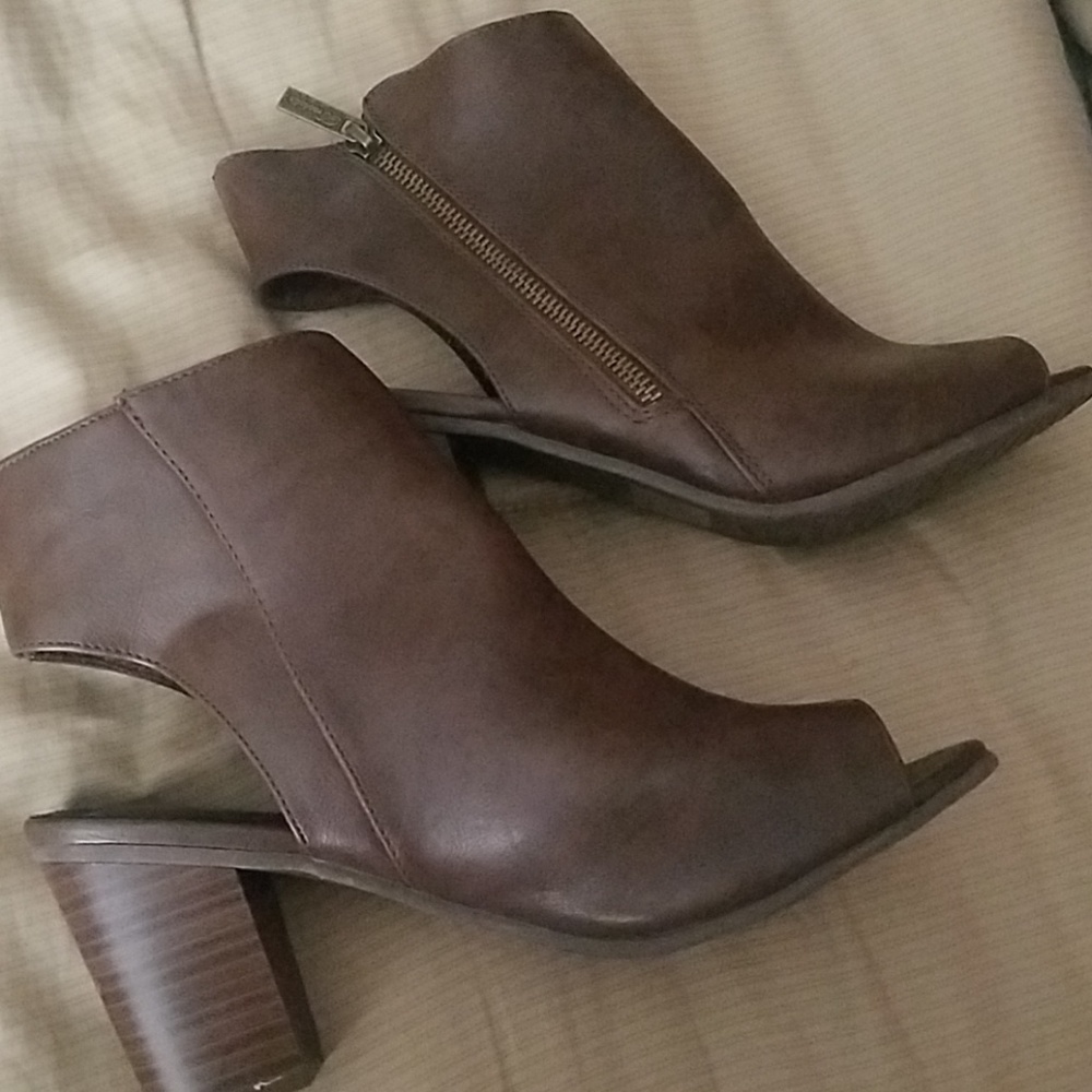 Brown booties
